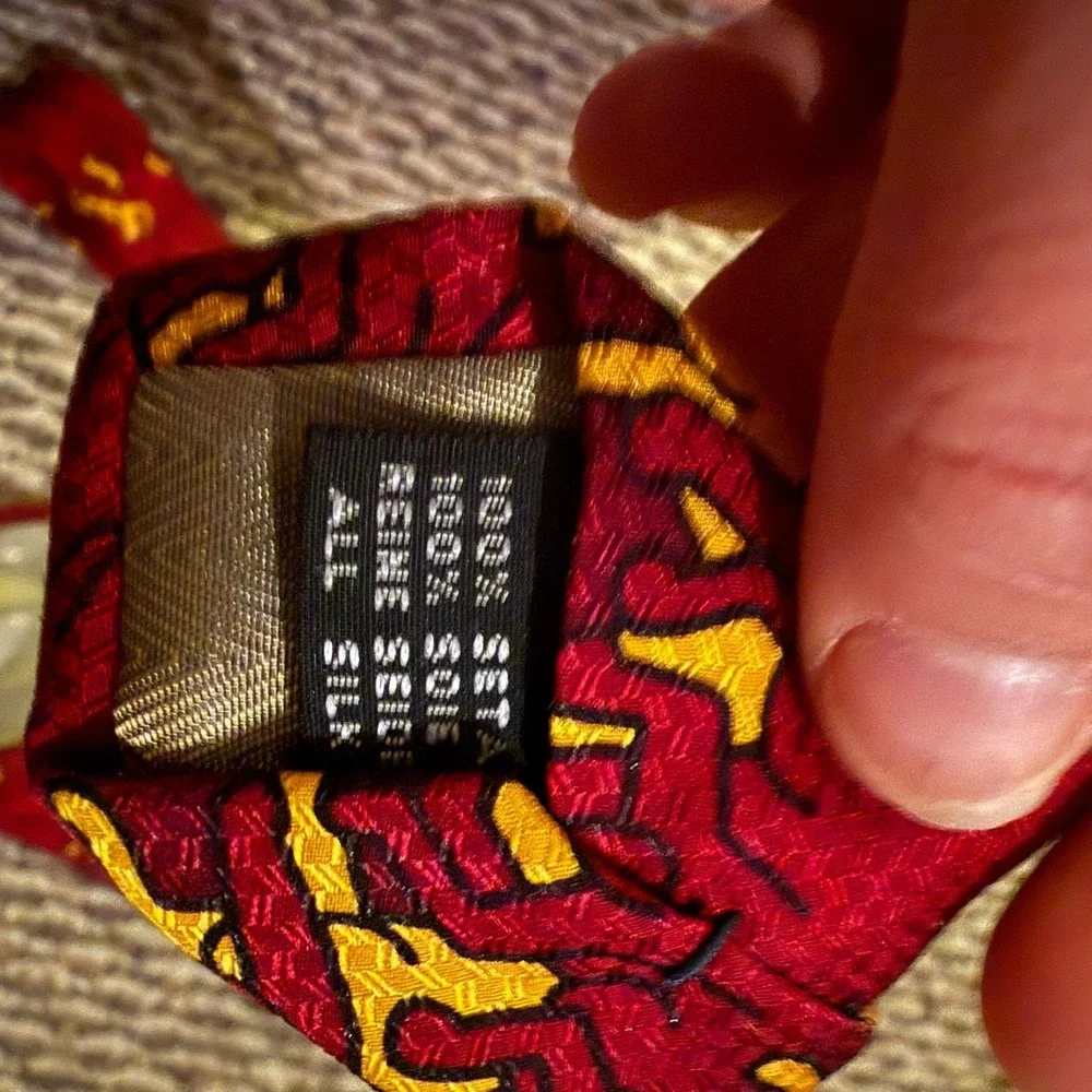 Vintage Keith‎ Haring Silk Necktie From The Playboy Archives Limited Edition